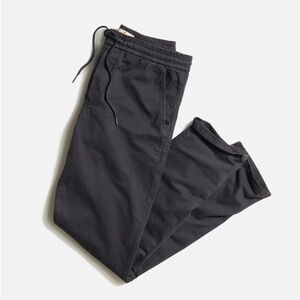 Marine Layer Saturday Slim Straight Twill Pant in Washed Black Men’s Large